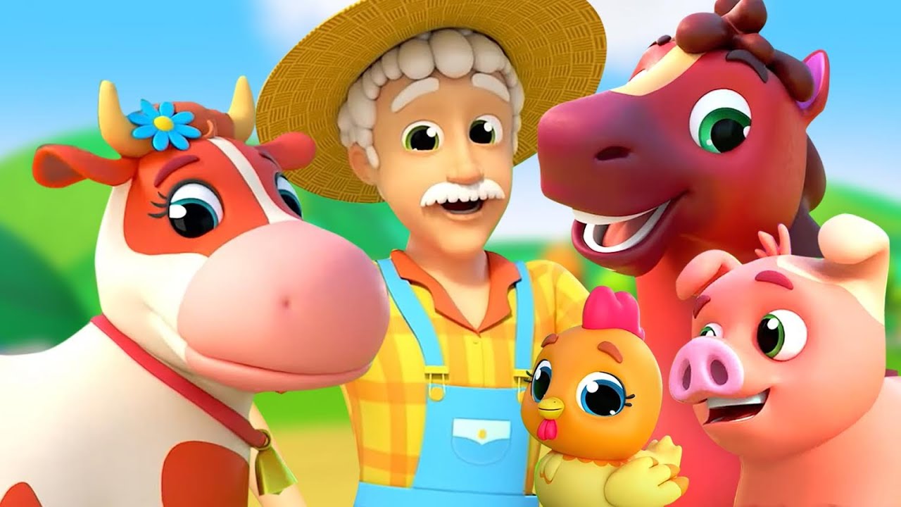 Old Macdonald Had A Farm E-I-E-I-O + More Cartoon Videos for Children