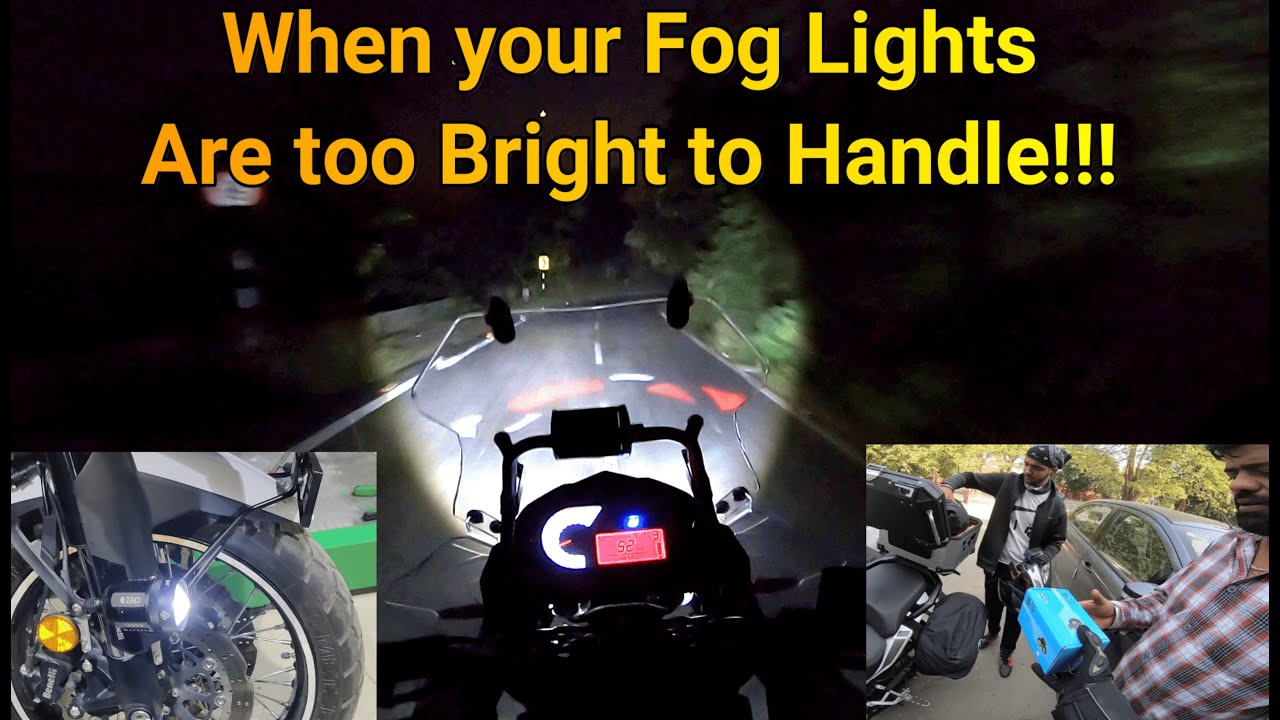 Best Budget Fog Lights for All Bikes | Benelli TRK 502 X Fog Lights Installation | HJG KZ30 