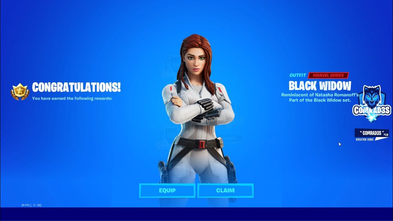 How to get *FREE* Black Widow Snow Suit Skin and her Back Bling in Fortnite Chapter 2 Season 4