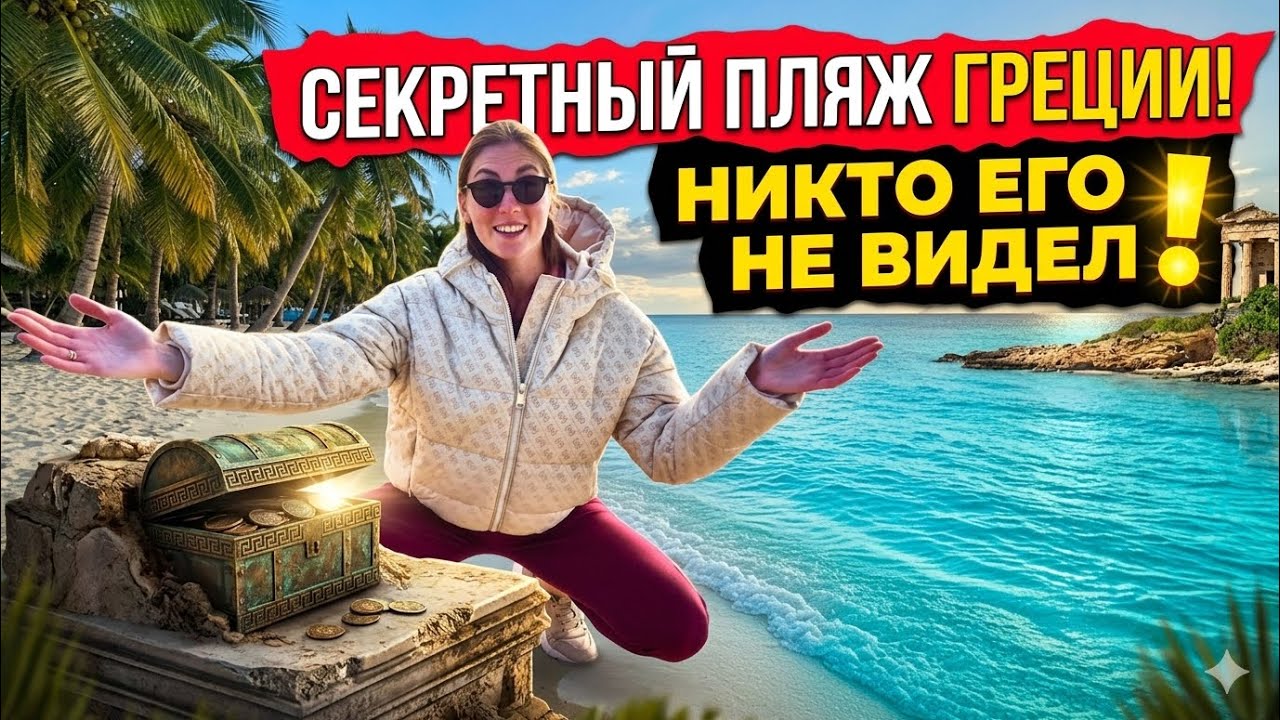 Греция, которую НЕ ПОКАЗЫВАЮТ 🤫 Секретный пляж в Афинах ЗИМОЙ 2026
