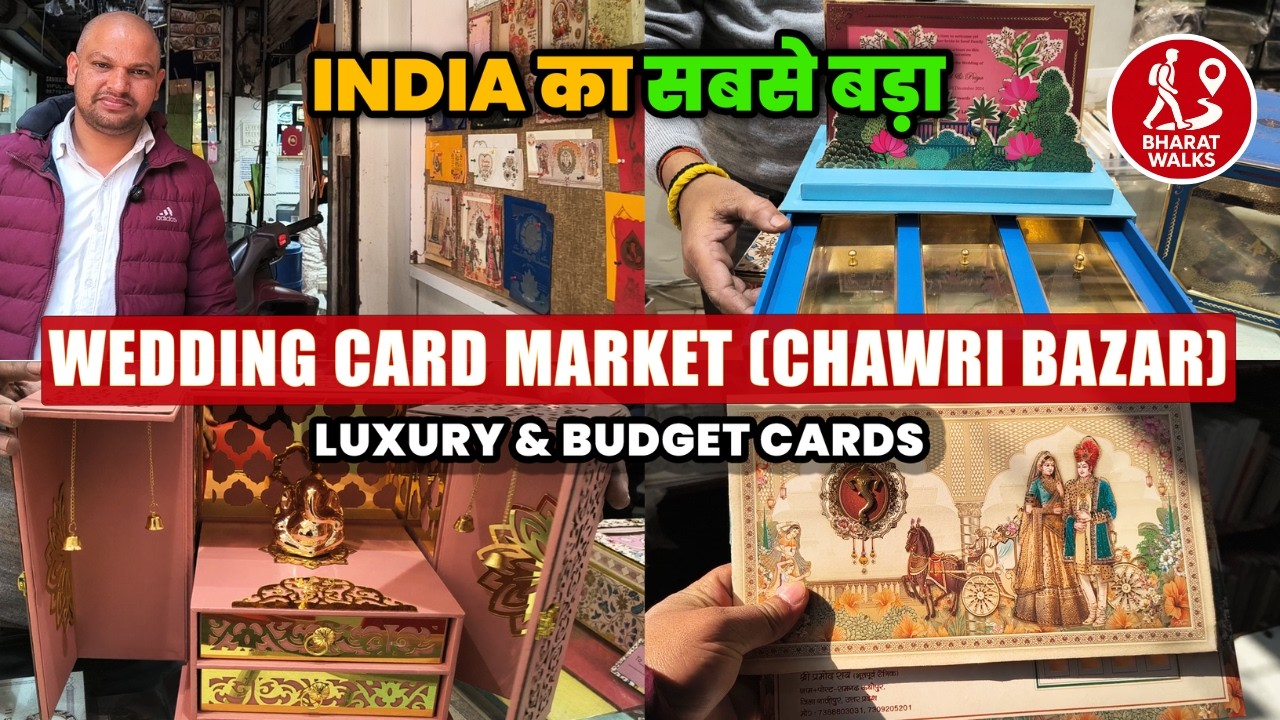Chawri Bazar Wedding Card Market | Biggest Wedding Card Market in Delhi