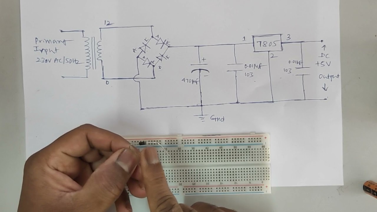 5V DC Power Supply | Circuit Connections |