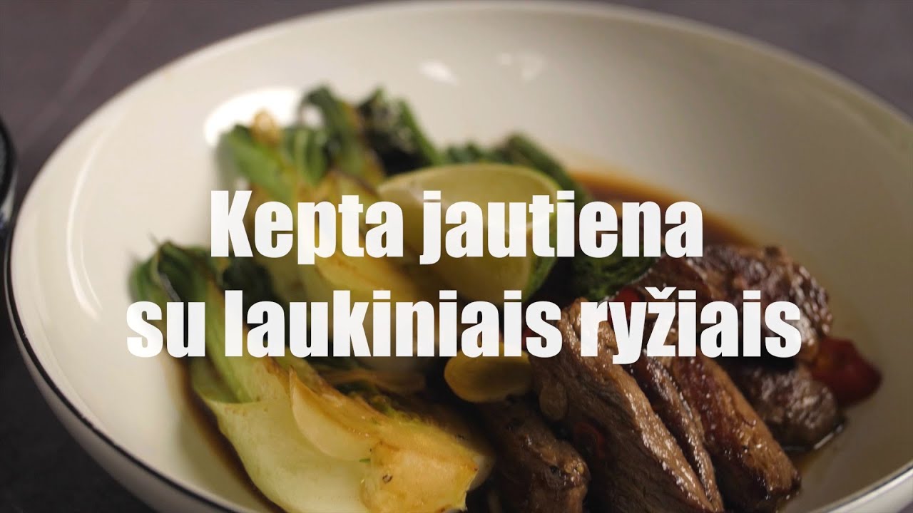 Kepta jautiena su laukiniais ryžiais | Receptų receptai