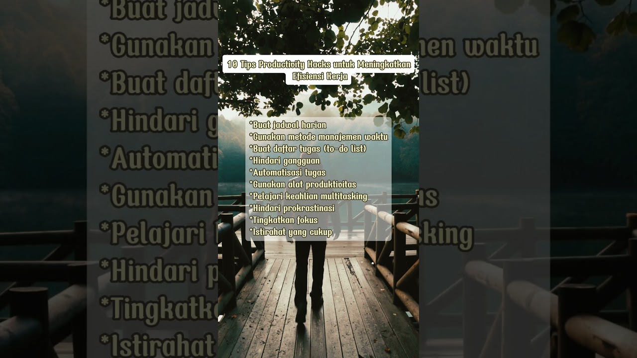 Tips Productivity Hacks untuk Meningkatkan Efisiensi Kerja!!! #tipsforlife #shorts #youtubeshorts