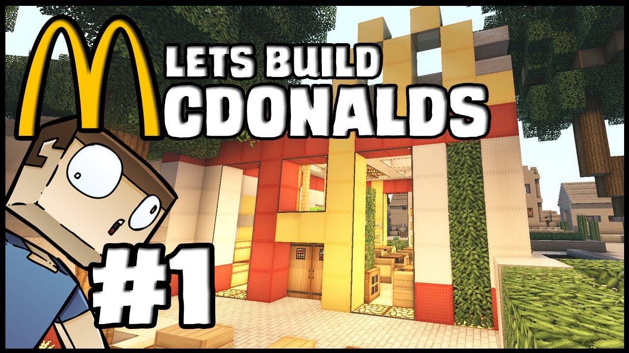 Minecraft Lets Build: McDonalds - Part 1