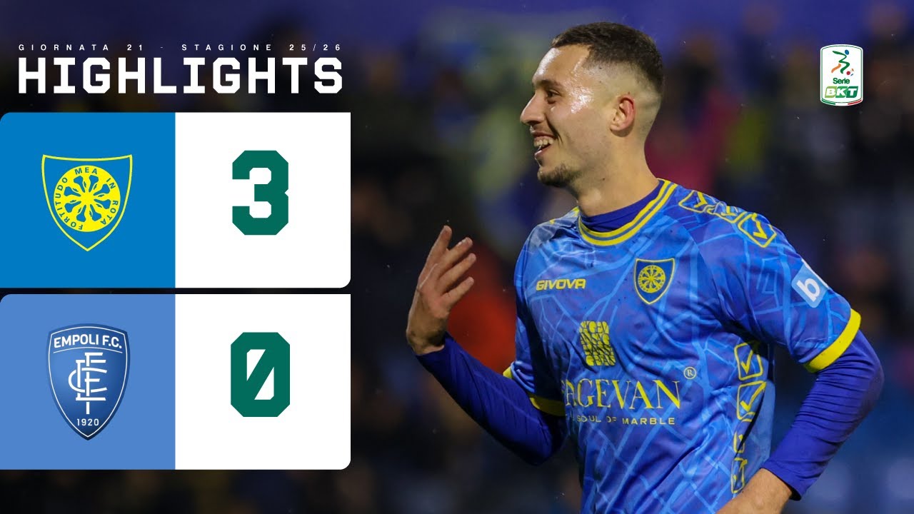 Carrarese - Empoli 3-0 | Derby ai padroni di casa: decidono Illanes, Zanon e Abiuso | HL Serie BKT