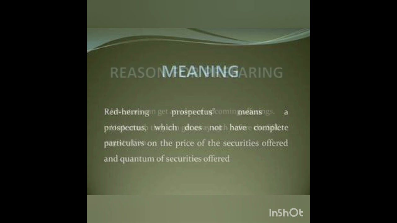 Sec 32- Red Herring Prospectus #companiesact2013 #companysecretary #cs