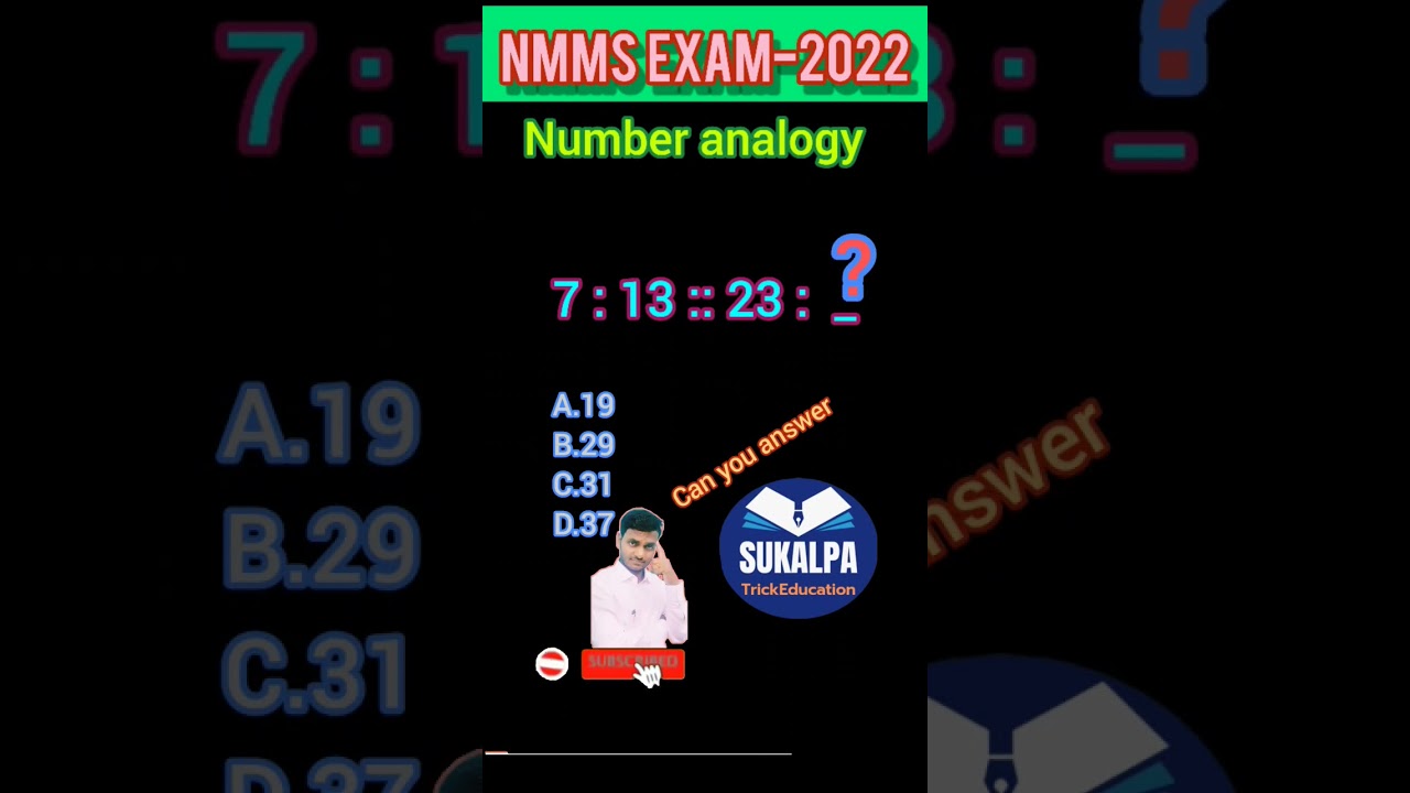 Mental Ability Test। class-8,9,10students। NMMS Exam