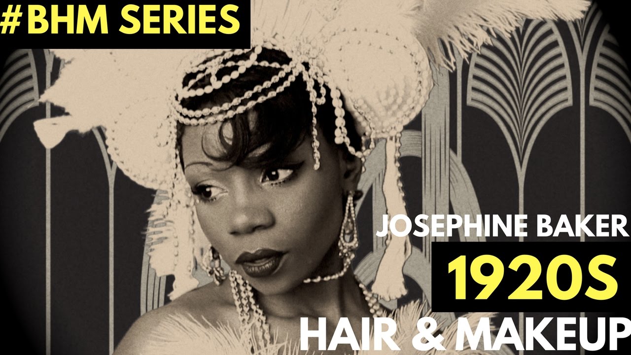 Black History Month Series: Josephine Baker 1920s Hair&Makeup Tutorial
