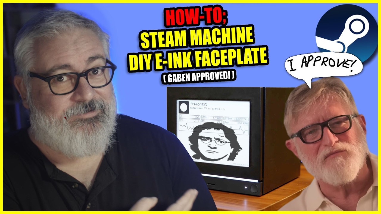 Как сделать E-Ink панель для Steam Machine (официальное руководство Valve по &laquo;Inkterface&raquo;)