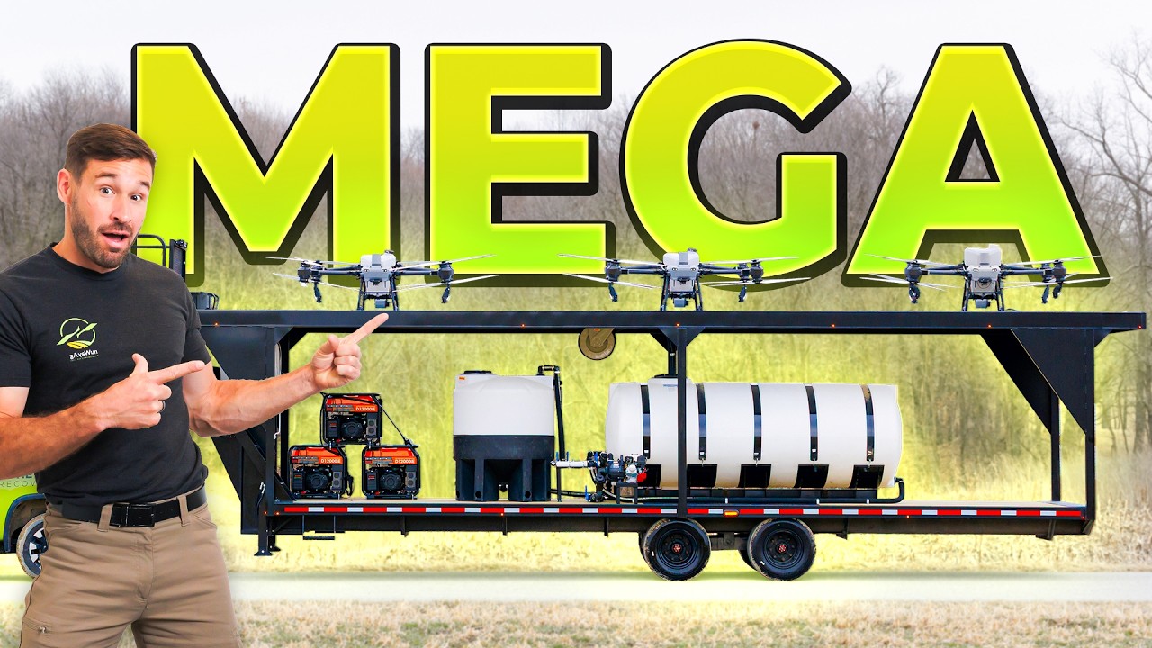 Unveiling the nuWay Ag Mega Drone Trailer: Massive 42-Foot Gooseneck Beast!
