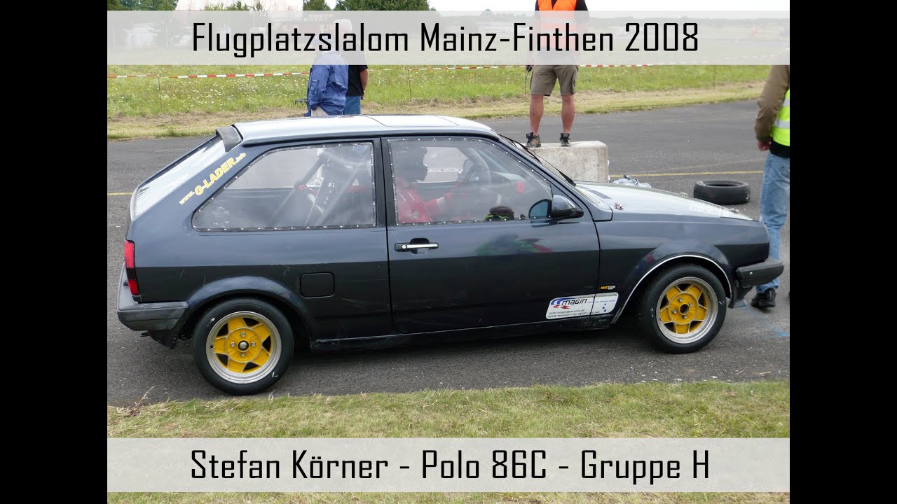Slalom Mainz-Finthen 2008 - Gruppe H Polo 86C - Stefan Körner / Weber Vergaser Sound