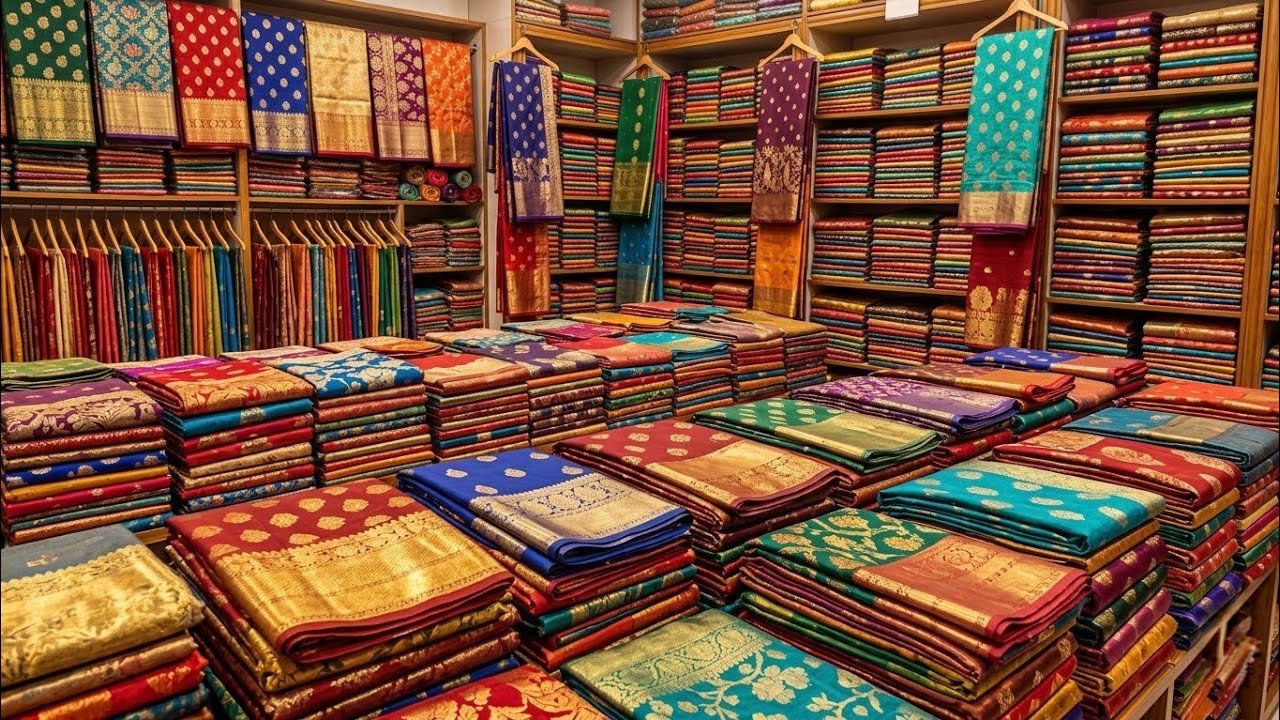 💥 Akanta Apan Textile | Santipur Saree Wholesale Market | Santipur Saree Market | Santipur saree
