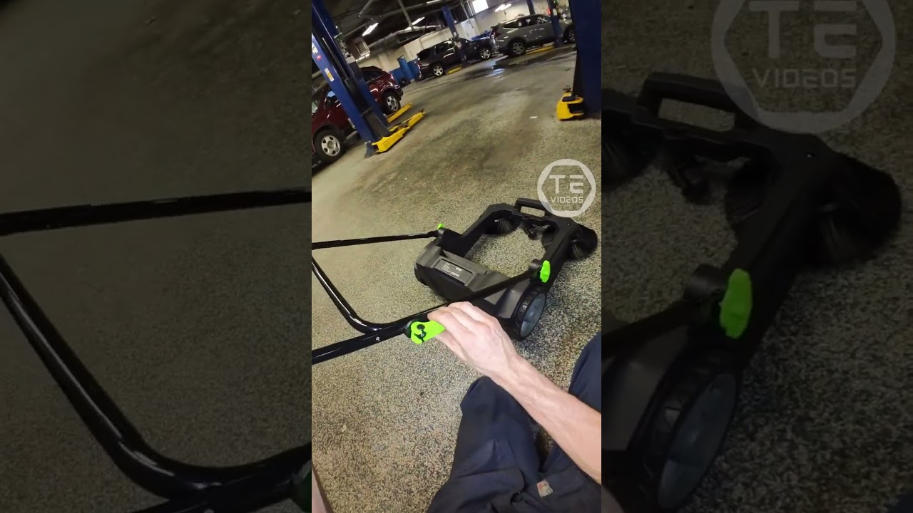 VEVOR Walk Behind Floor Sweeper 👀👌 #vevor #broom #walkbehind #sweeper #pov #linkinbio