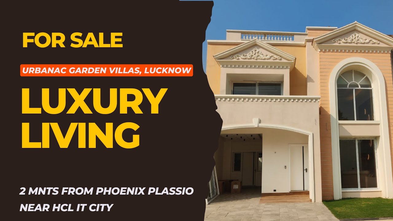 Urbanac Garden Villas Lucknow | Luxury Villas Walkthrough | For Sale | 4 BHK Villas | Call Now
