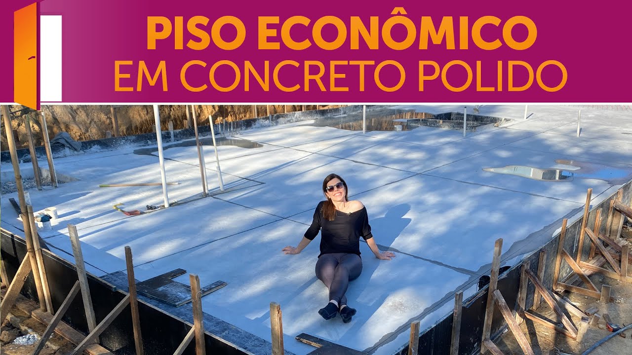 Piso residencial em concreto polido - econômico e de baixa manutenção