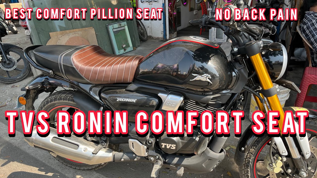 TVS Ronin Comfort seat modification . Best pillon seat for TVS RONIN @pawarseatcovers