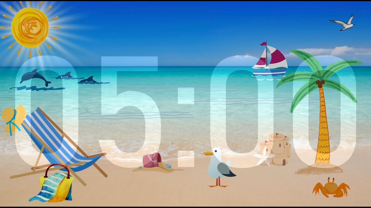 5 Minute Timer - Summer Themed
