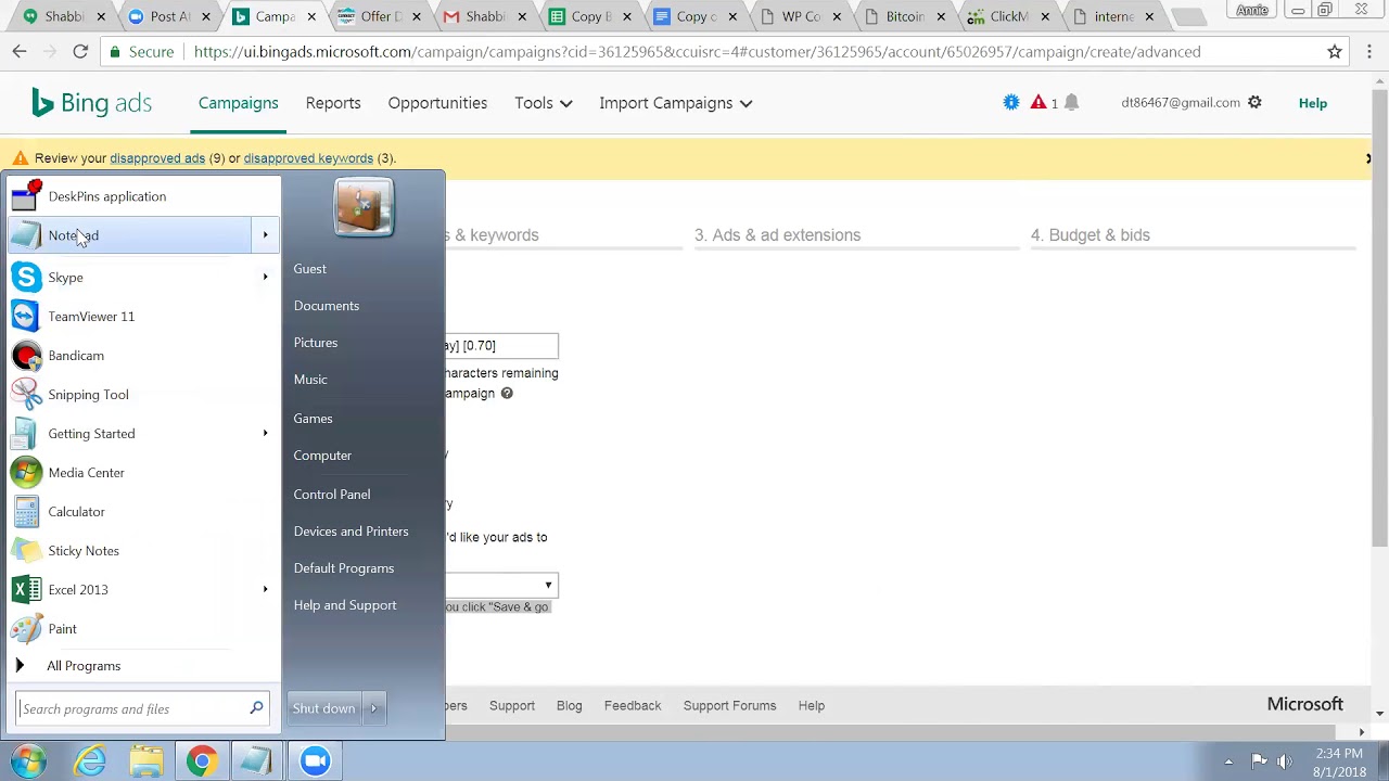 How To Set Up A CPA BitCoin Campaign on Bing Ads Live  - Part 1