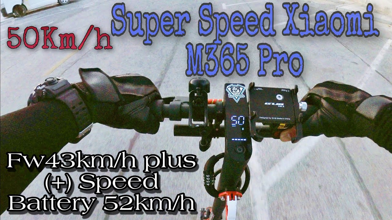 Max Speed Xiaomi M365 Pro (50km/h)