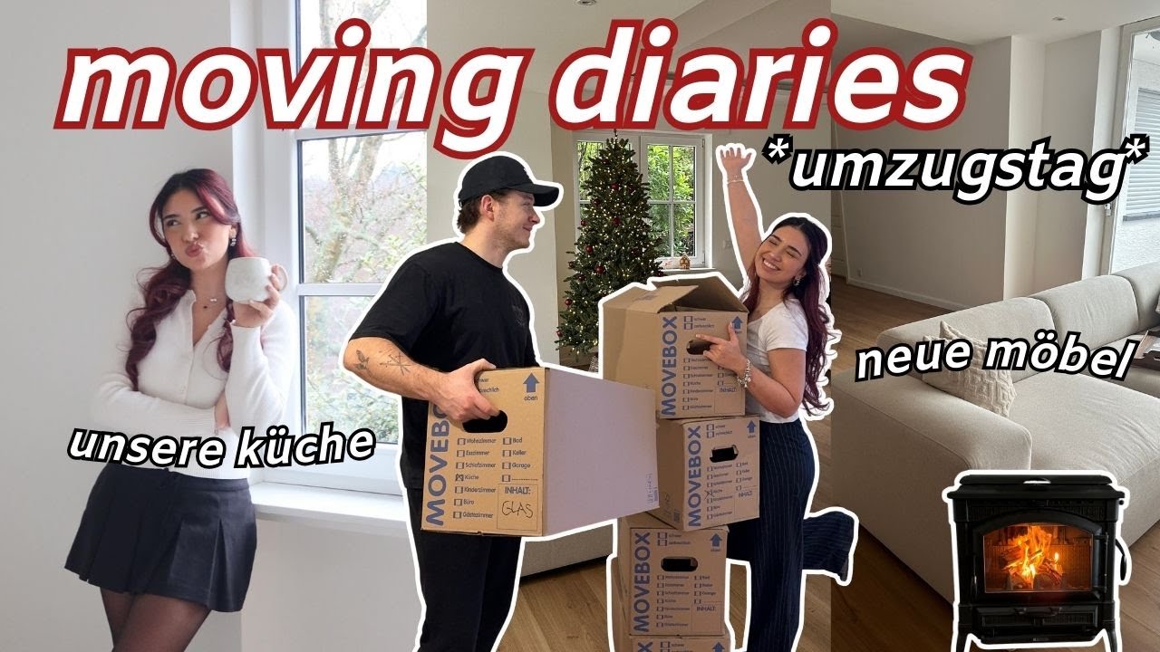 wir ziehen ins HAUS, neue m&ouml;bel, umzugstag, k&uuml;che einr&auml;umen ✨ moving diaries