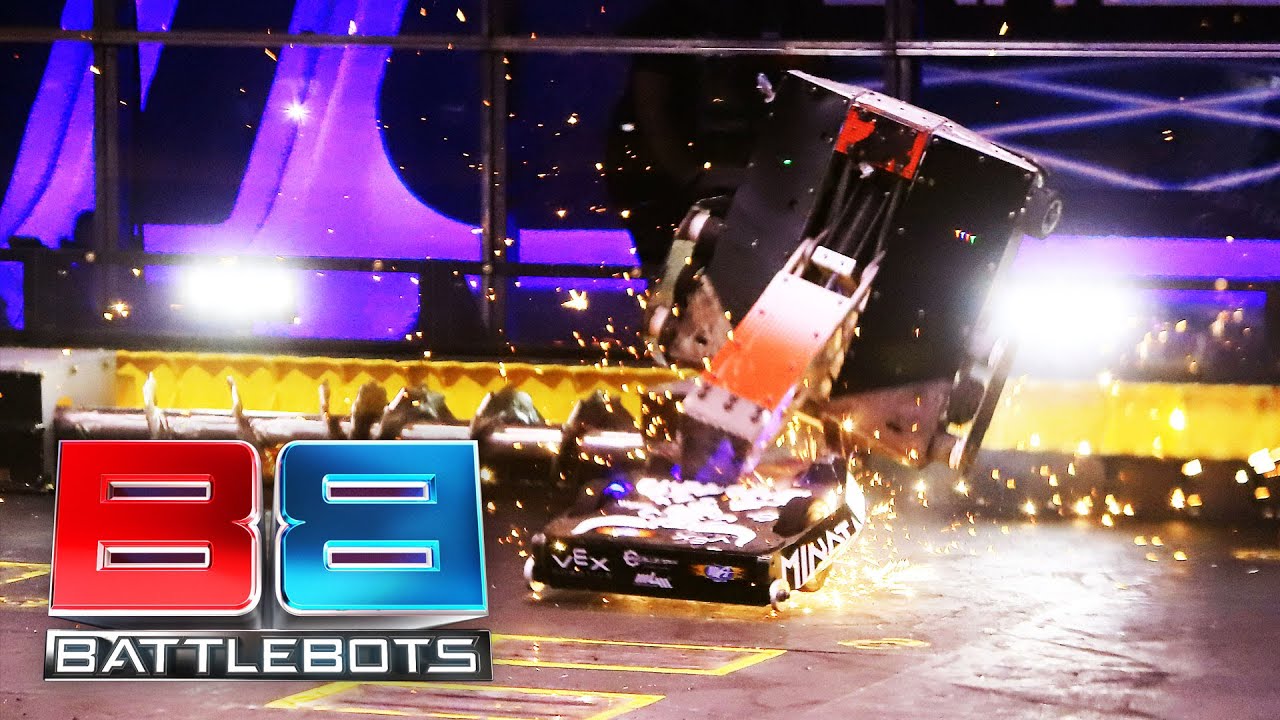 IT'S ALL FLIPS, SPARKS AND SMOKE IN THIS LEGENDARY MATCH UP! | Lucky vs Minatour | BattleBots