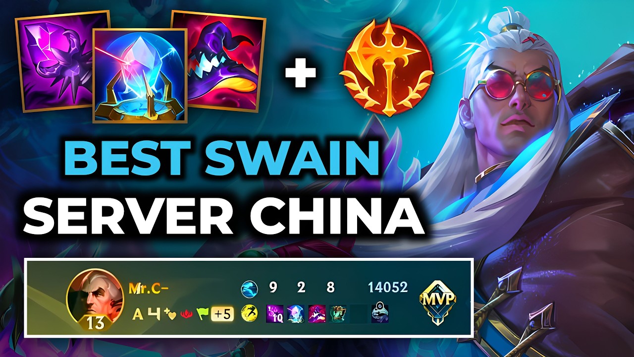 Swain Wild Rift China - Build Runes Guide Patch 7.0a - Gameplay Swain Season 20
