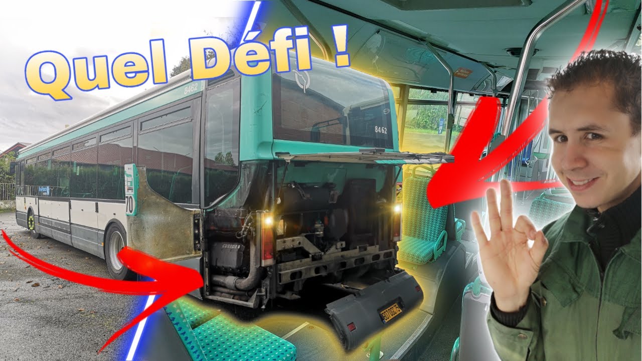 Vlog #11 Bus de Paris : On a REMIS à NEUF un  Irisbus AGORA Line #RATP (#Paris) de A à Z 😲❗
