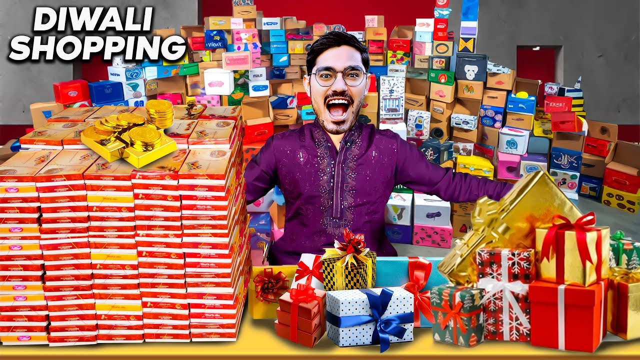 Diwali Shopping Worth ₹1,00,000🔥 | इतनी चीज़ें ख़रीद ली की सबको मजा आ गया | Crazy XYZ