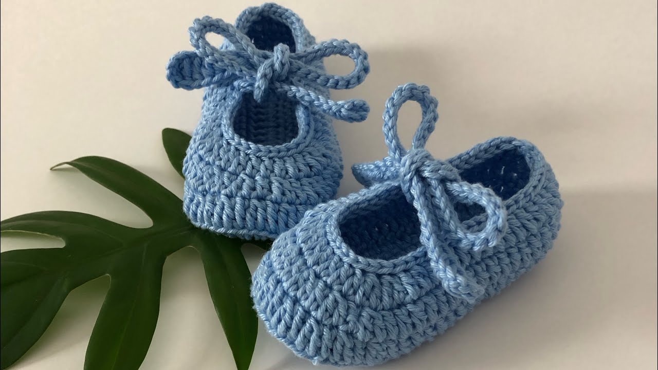 Como fazer sapatinho FÁCIL E RÁPIDO com FIO AMIGURUMI🧶
