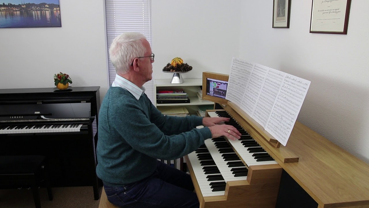 Leo Terlouw speelt op Hauptwerk, sampleset hoofdorgel Laurenskerk, Rotterdam