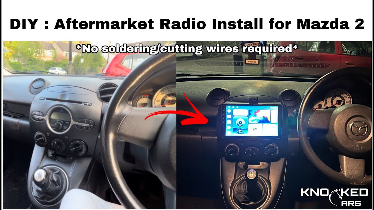 Installing aftermarket stereo for Mazda 2  | Andrioid Screen | Knocked Cars