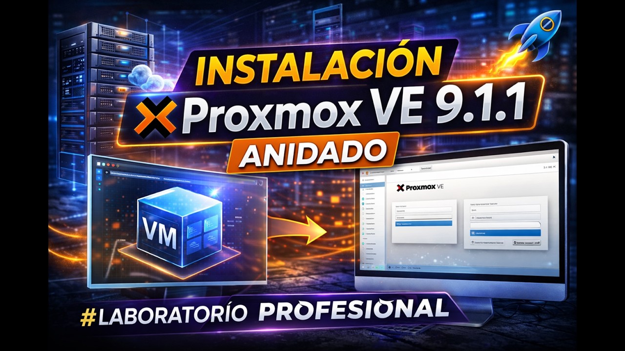 🚀 Instala Proxmox VE 9.1.1 Anidado en VMware Workstation | Laboratorio Profesional #CASMITPro