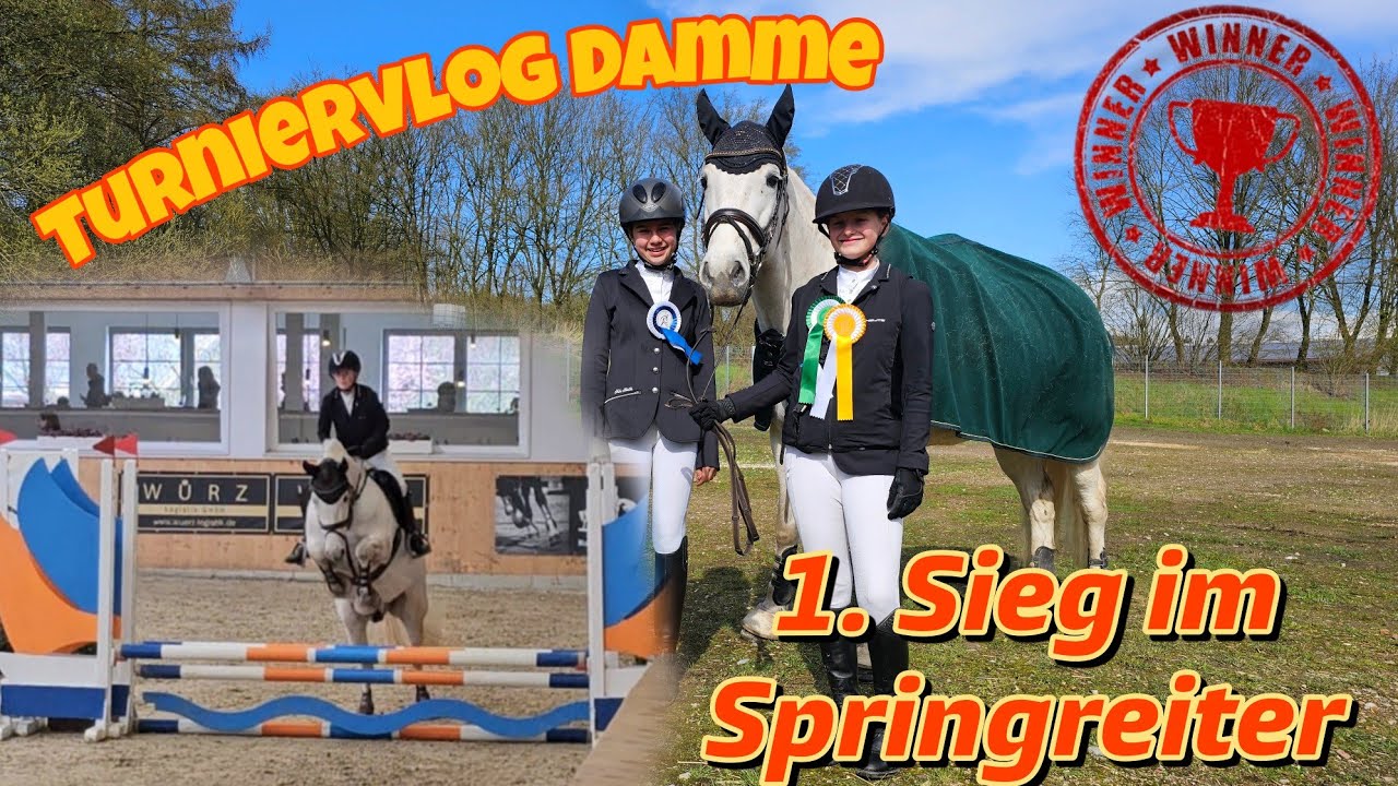 Turniervlog Damme - Mia gewinnt den Springreiterwettbewerb🎉🥇
