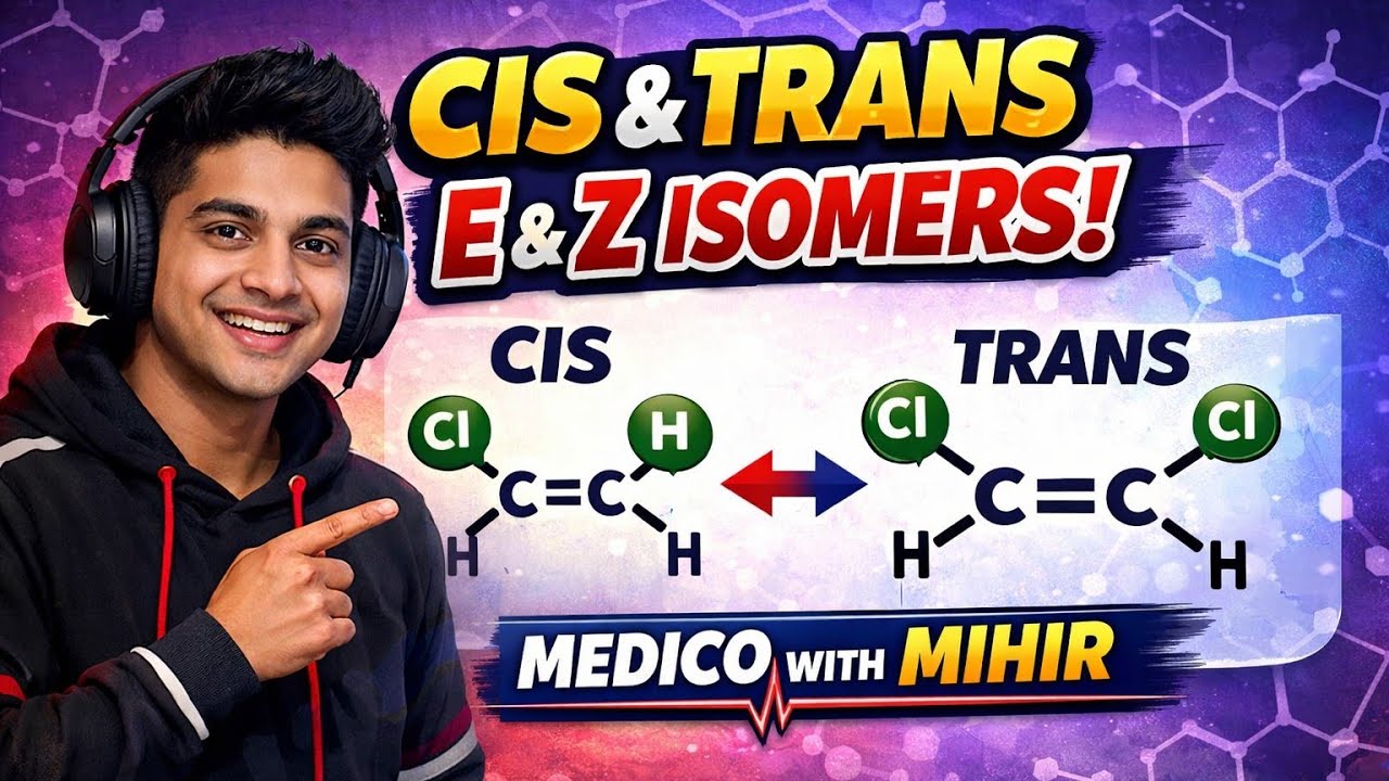 Trick to solve Cis/Trans/ by E/Z process  #Steriochemistry #medicomihir #mpharm 