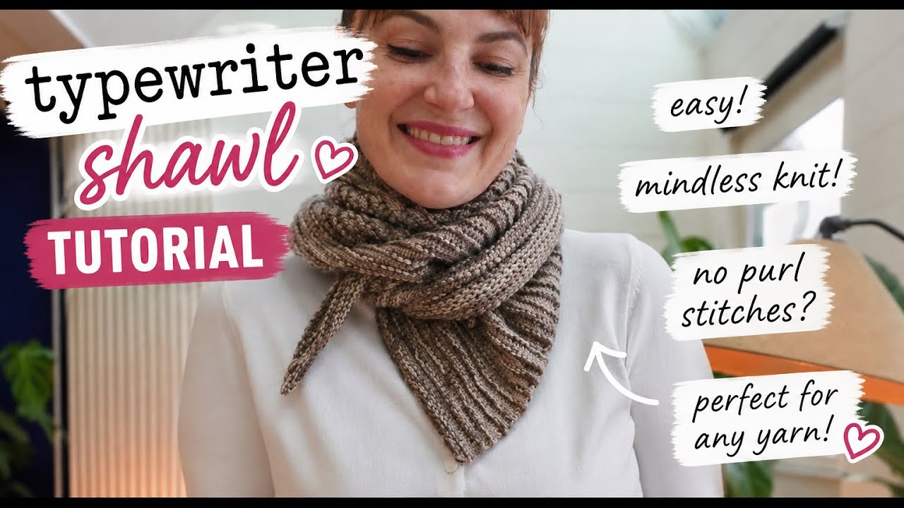 The Typewriter Shawl Tutorial