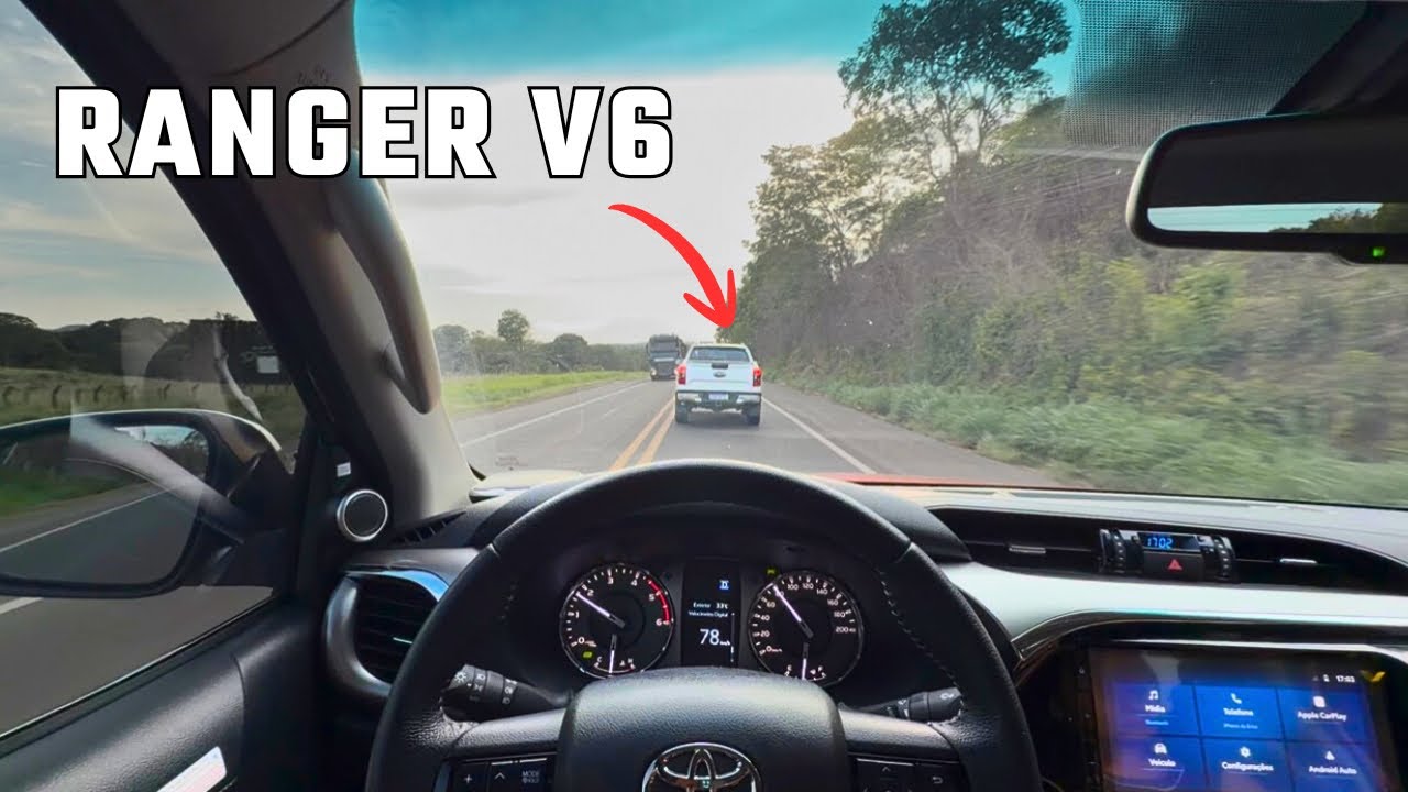 HILUX ENGOLIU A RANGER V6 NA ESTRADA??