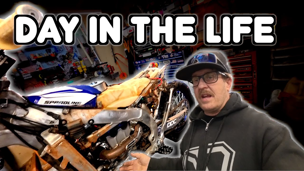 A Day Off at a Dirt Bike Shop | WR Freshen-Up & Suspension Area Setup
