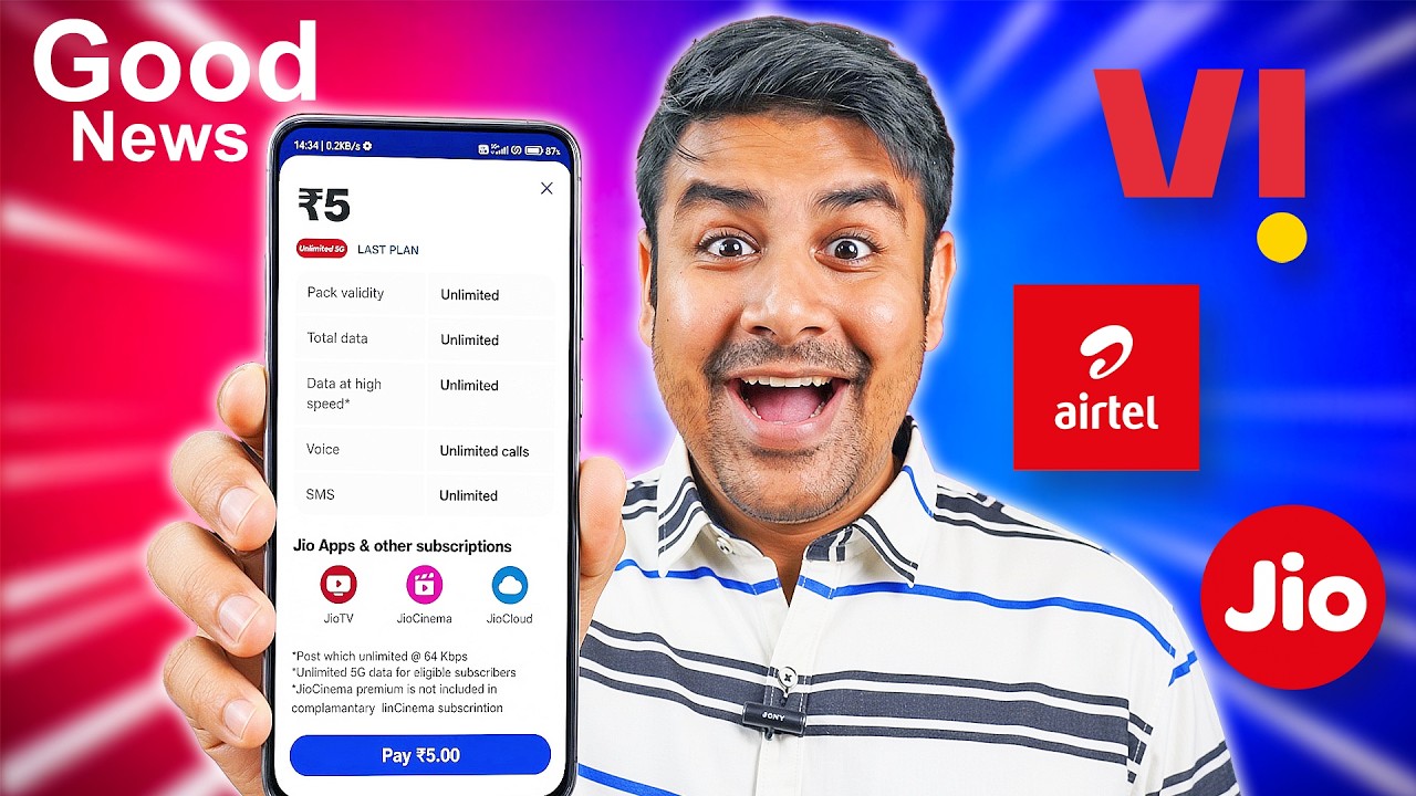 Price Down - Jio, Airtel & Vi - New Plans & Rule by TRAI