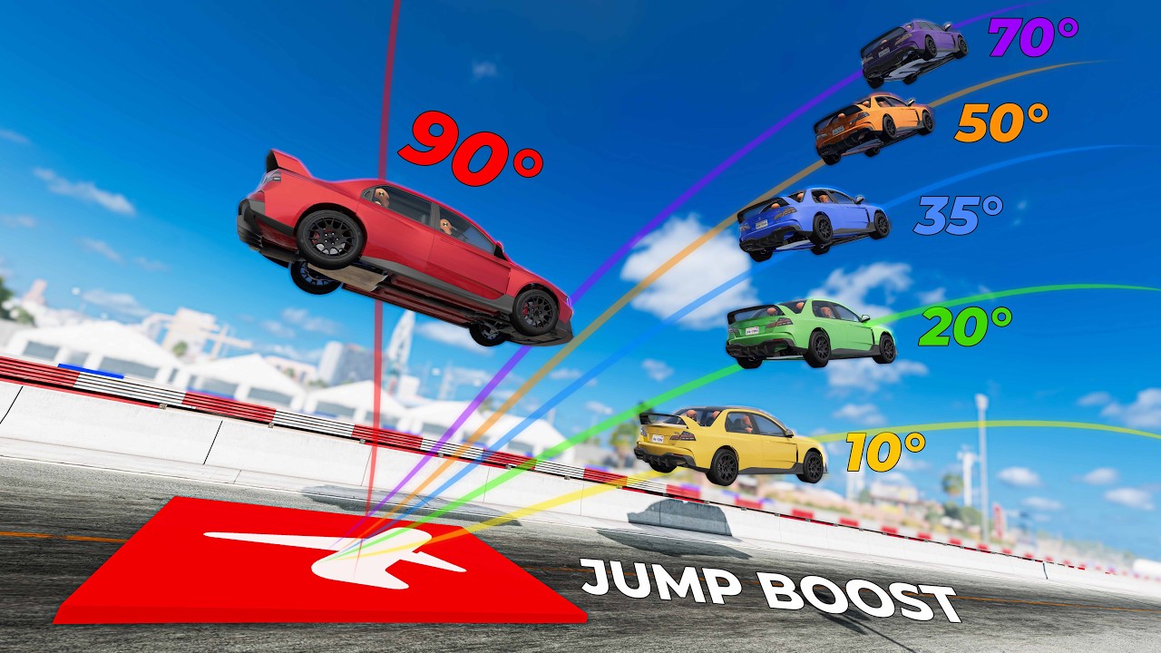 Turbo Jump Acceleration Car Launch - Beamng drive
