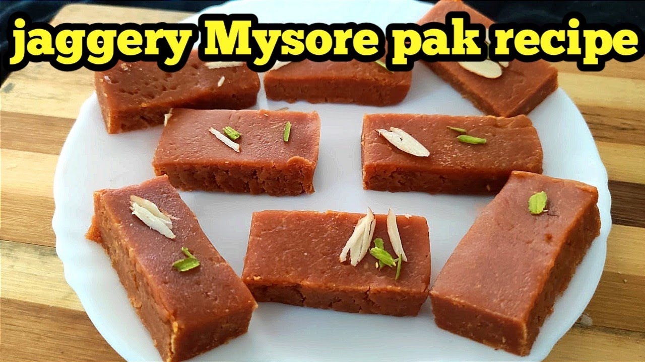 Jaggery Mysore Pak Recipe | हलवाई रेसिपी बनाना सीखे घर में - how to make Mysore pak recipe