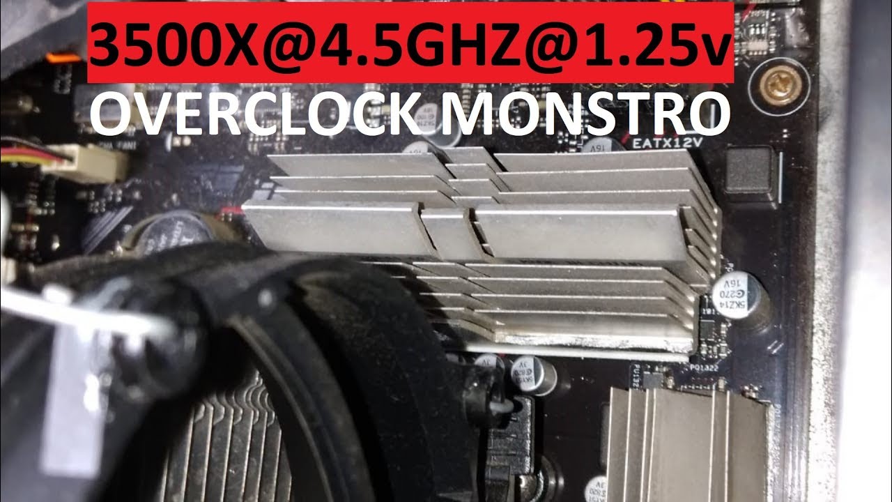 RYZEN 5 3500X@4.5GHZ@1.25v OVERCLOCK MONSTRO DO BROTHER RODRIGO