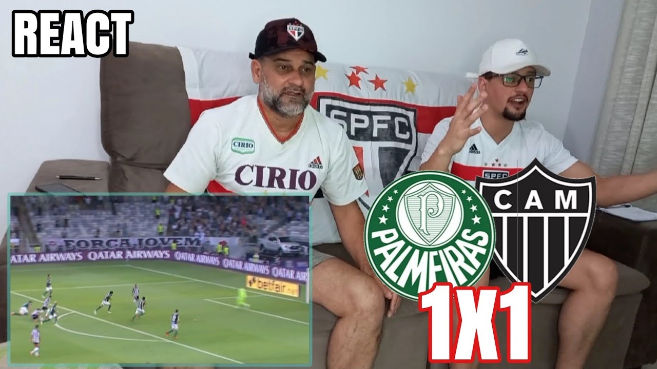 REACT ATLETICO MG 1X1 PALMEIRAS - PALMEIRAS NA FINAL NOVAMENTE