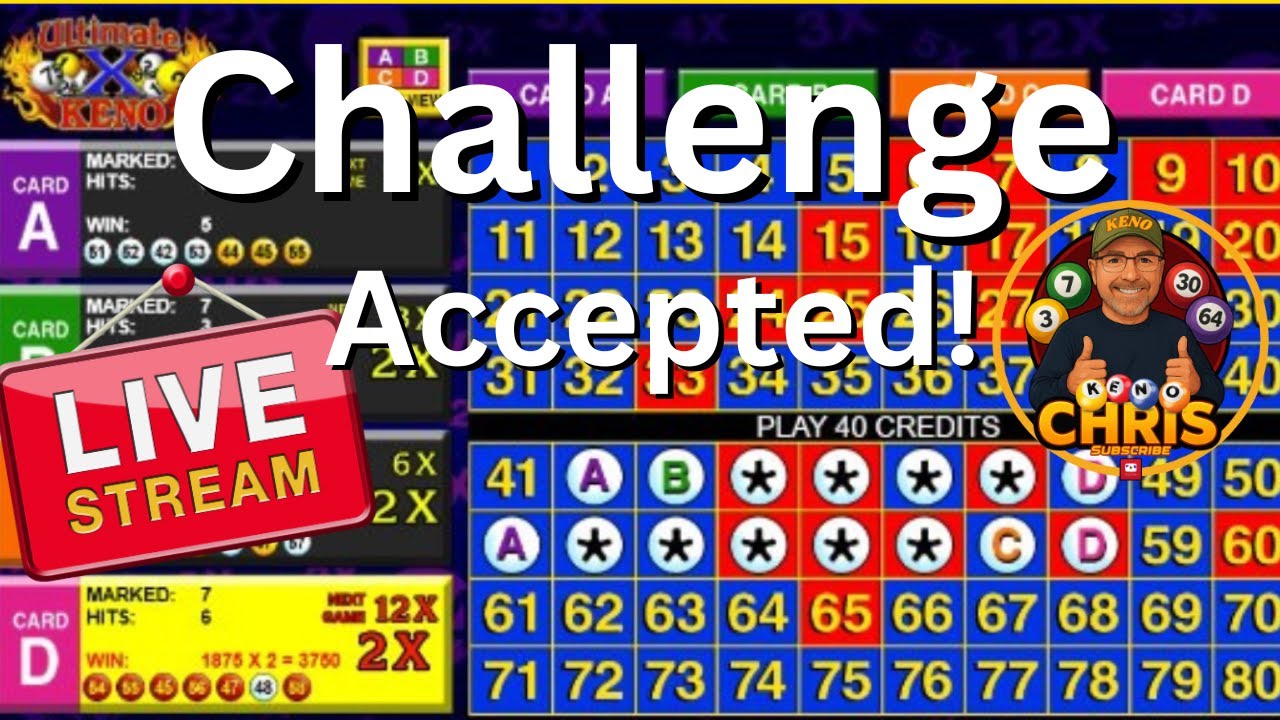 LIVE! 🔴Ultimate X Keno Challenge 🔴