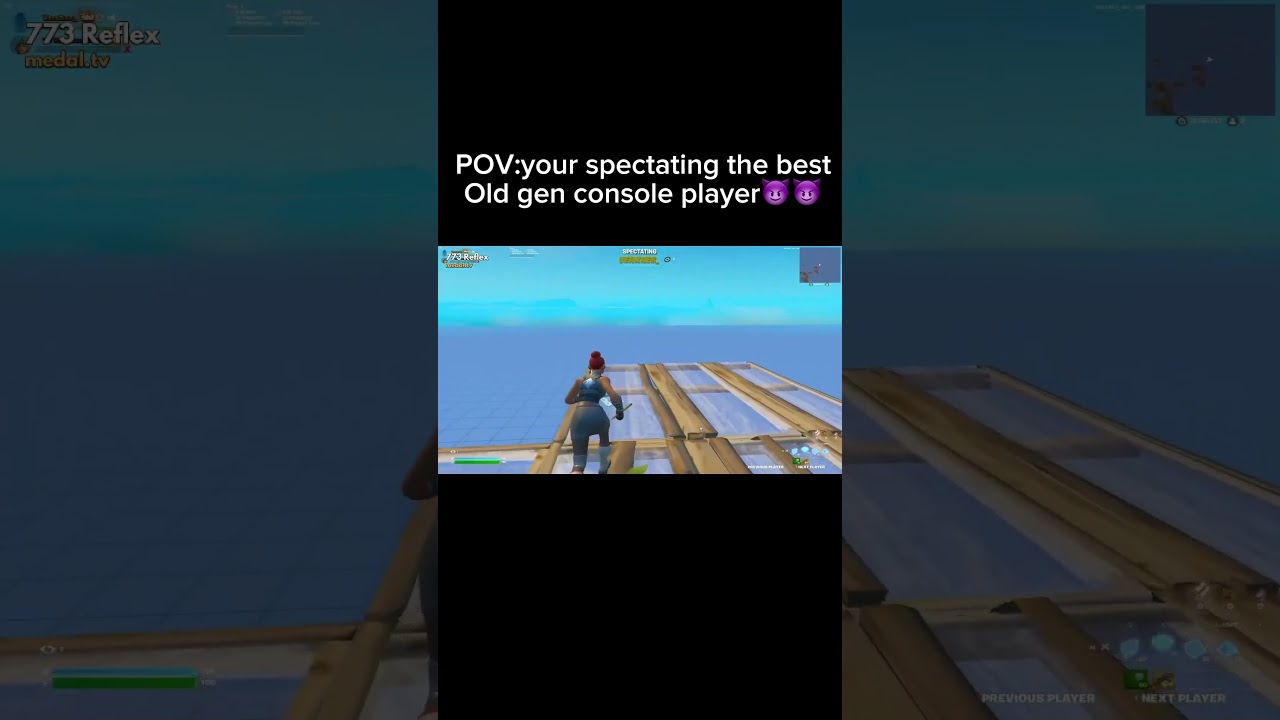 POV:your spectating the best old gen console player😈😈 #fortnite #gaming #playstation