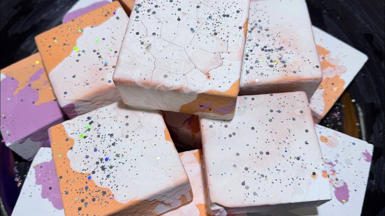 Corn starch paste gym chalk丨#oddlysatisfying 丨愿你越来越好，天天开心@softpowery19