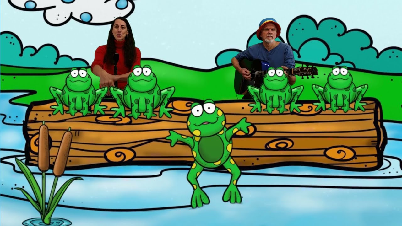 Five Green and Speckled Frogs