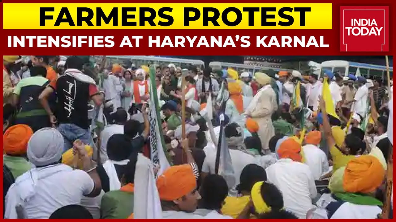 Farmers Protest Intensifies At Haryana&rsquo;s Karnal, Internet And SMS Services Suspended Till Midnight