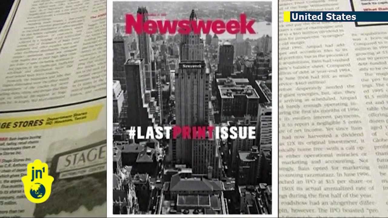 Newsweek closes print edition: iconic weekly magazine publishes final issue after 80 years