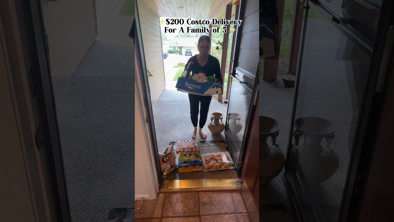 $200 Same Day Costco Restock Delivery Haul|Family of 5 #costcohaul